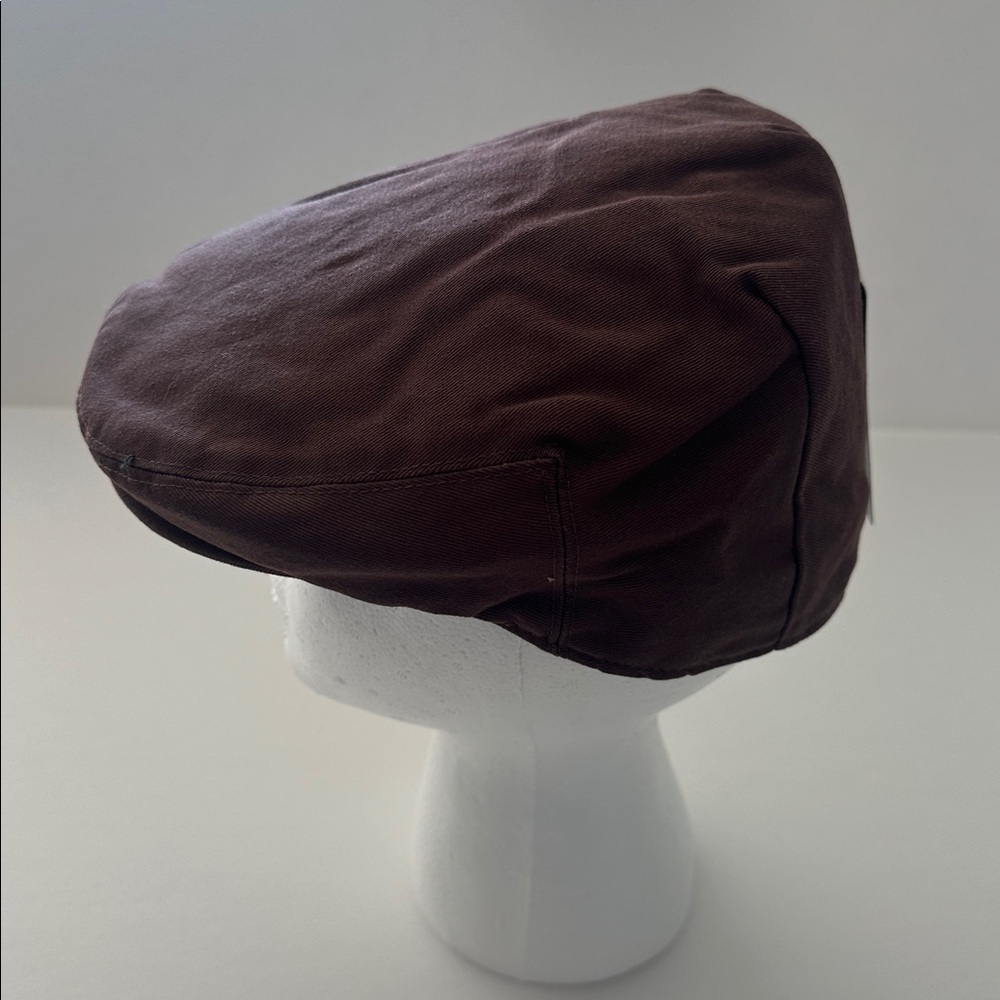 Brown Ivy Cap Flat Cap, 100% Cotton